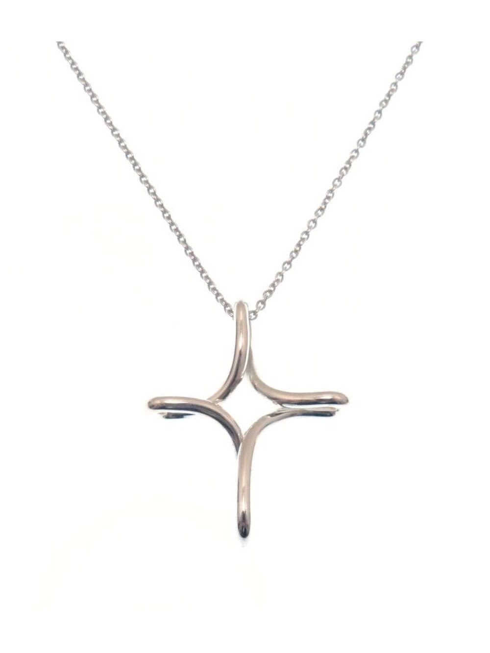 Tiffany & Co Infinity Cross NC Necklace Silver